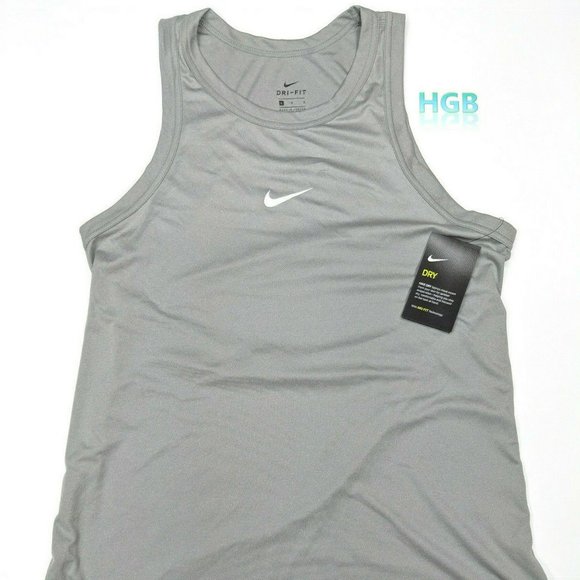 Nike Tops - Nike Dri-Fit Split-back Running Top Wolf Grey NWT